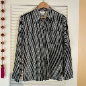 Silk Neiman Marcus front button shirt.